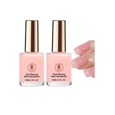 Nail Strengthener for Women, Pink Nail Hardener Extra Strong and Growth, Long...