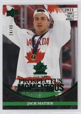 2023 Upper Deck Team Canada Juniors Electric Green 24/49 Jack Matier #PM-22 5b7