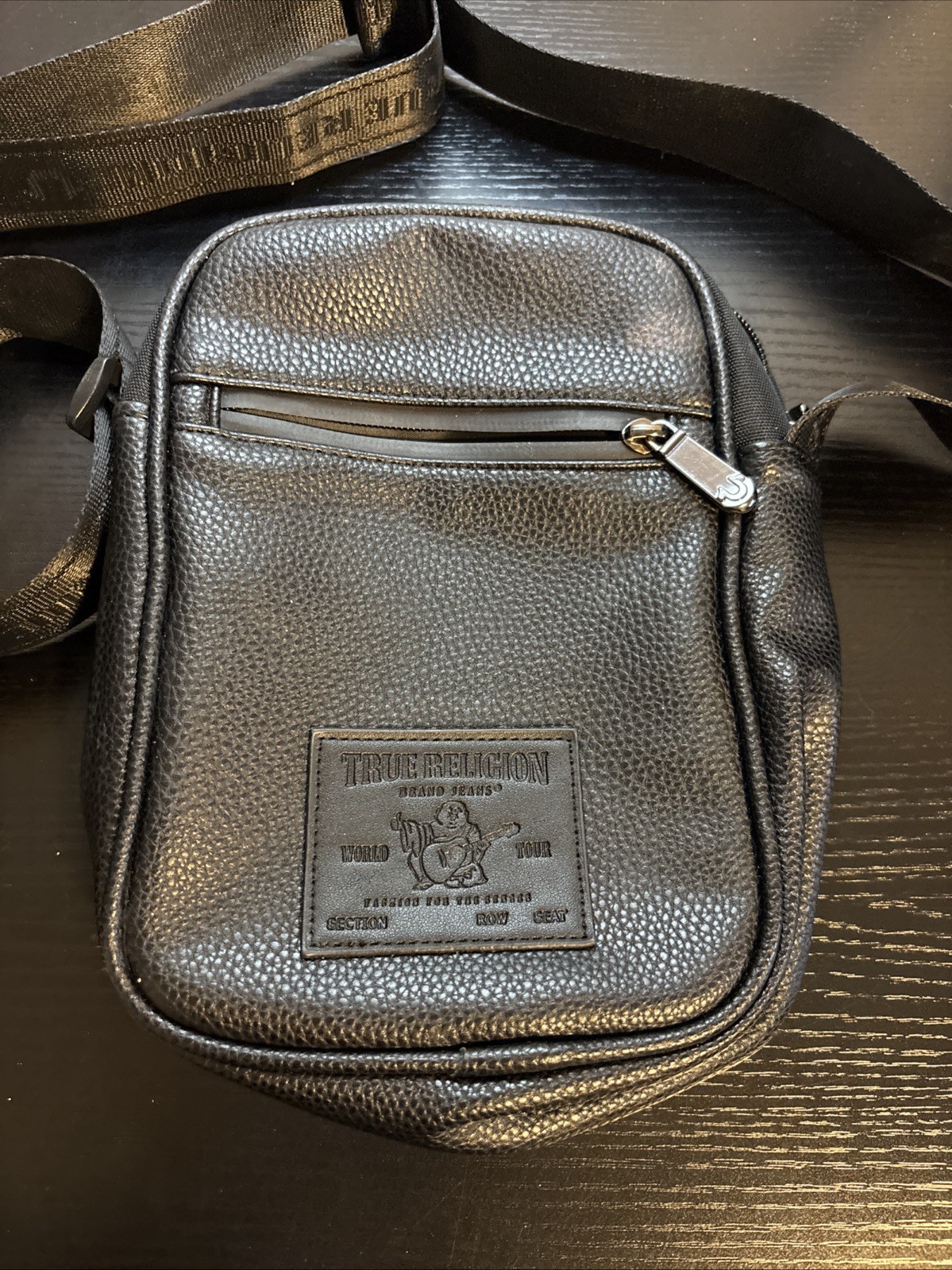 True Religion Black Leather Crossbody Bag  thumbnail 2