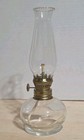 Vintage Clear Glass Hurricane Oil Lamp Small 8'' Made in Italy — photo 5