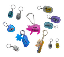 10 Handmade Resin Keychains Bag Charms Set Cute Unique Designs Gift Souvenir
