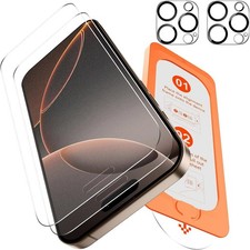 2 2PCS Matte Glass Screen Protector for iPhone 16 Pro Anti-Glare  Anti-Fingerpr