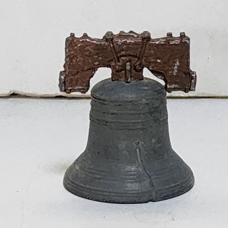 Vintage Pass and Stow Miniature Metal Liberty Bell 3"