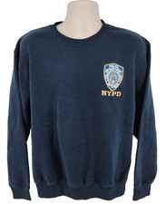 NYPD Sweatshirt Size M New York Police Department Officially Licensed Navy Blue