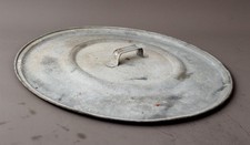 Großer alter Deckel Ø ca. 66 / 62 cm Blechdeckel Blech Waschkessel Kochtopf