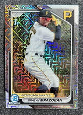 2024 Bowman Chrome Mega #BCP-224 Mojo 1st Bralyn Brazoban Pittsburgh Pirates