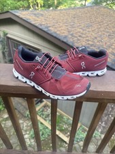 ON Cloud 5 Running Shoes Ruby Red White Womens Size 10