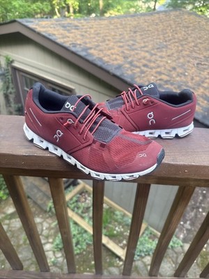 ON Cloud 5 Running Shoes Ruby Red White Womens Size 10