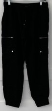 Banana Republic Size S Elastic Waist Cargo Joggers Black