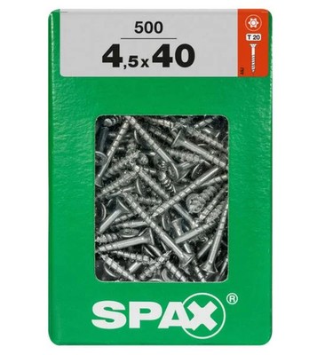 Spax Universalschrauben 4.5 x 40 mm TX 20 - 500 Stk.  Schraube