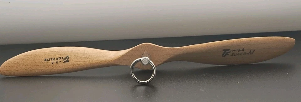 VINTAGE Top Flite SUPER-M Wooden RC Airplane Propeller TF 8-4 - Image 2 of 4