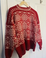 Selbu Tradition Norwegian Made In Norway Women’s 100% New Wool Knitted Jumper