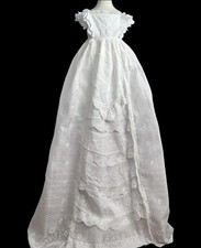 French Christening Gown, 'Victorian 'Belle Epoque' with Lavish Embroidery