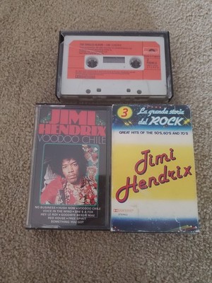 Jimi Hendrix Cassette Tape Lot (Voodoo Chile, Singles Album, La Grande Storia)