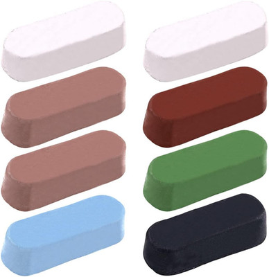 8Pcs Polishing Compound Kit, Including 2Pcs White Diamond, 1Pcs Red Roug