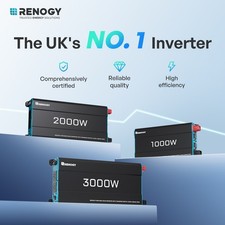 Renogy 1000W2000W3000W Pure Sine Wave Inverter 12V DC 240V AC with UPS Function
