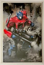 TRANSFORMERS #1 • CRAIN VIRGIN OIL PAINTED OPTIMUS PRIME • COA • LTD 242