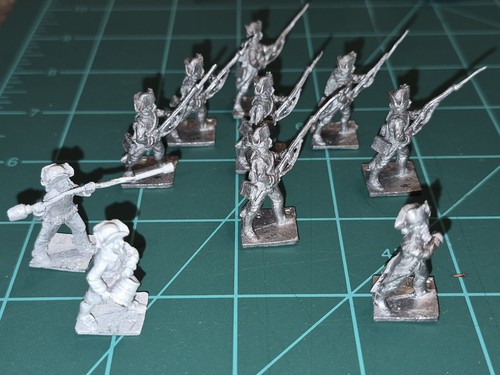 Vintage 1990s Old Glory AWI 25mm/28mm Metal Lot: Artillery Crew & Infantry