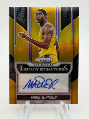 2025-26 Prizm Basketball MAGIC JOHNSON Legacy Signatures Gold Auto /10 #LS-MAG
