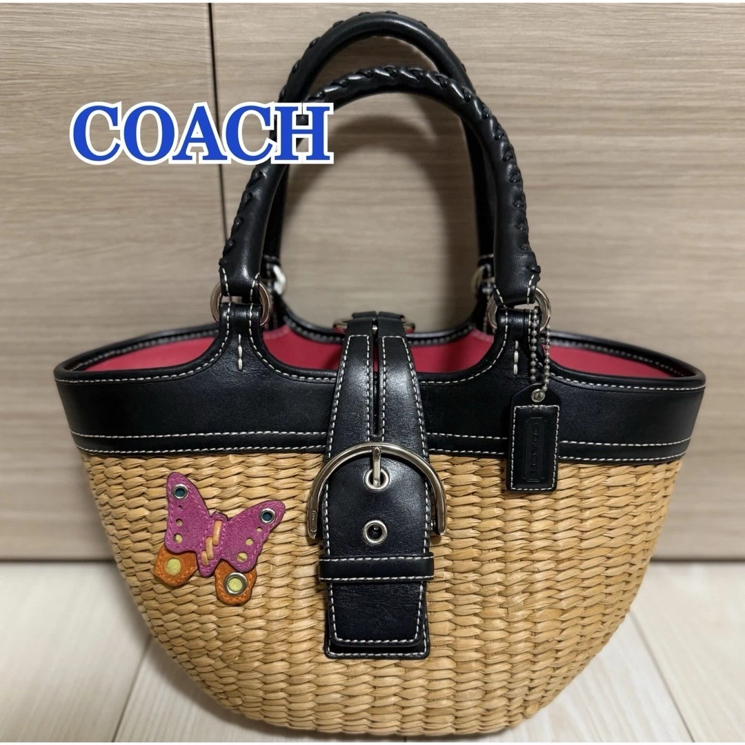 Coach Butterfly Straw Exterior Bags & Handbags for Women for sale