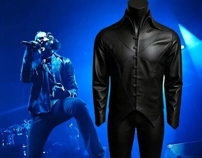 Maynard James Keenan Gothic Stage Tool Band Cosplay Leather Jacket Men