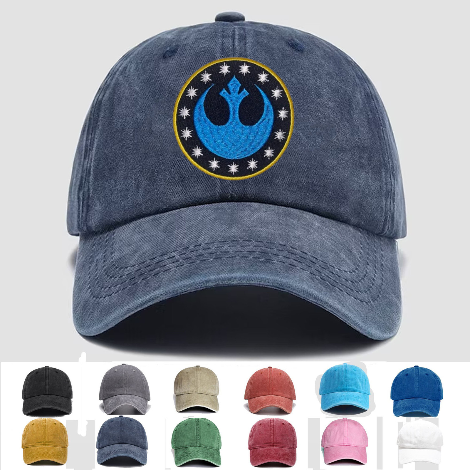 Custom Personalization Embroidered Hat Star Wars New Republic Defense Force-NRDF
