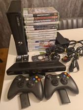 Xbox 360 Slim Console Bundle With 2 Controllers, Kinect And 18 Games