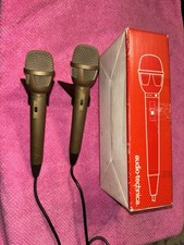 Vintage Audio-Technica AT-816 Moving Coil Dynamic Microphone 2X With Box