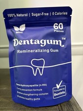 Dentalgum Remineralizing Gum Nano-hydroxyapatite n-HA Dentists 60 Pieces