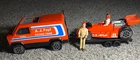 Vintage 1979 Tonka Metal AJ Foyt Indy Race Team Car, Van, Trailer, Crew
