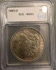 1883-O Morgan Silver Dollar ICG MS63