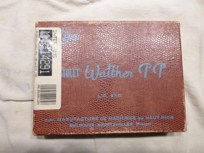 Vintage Factory Walther Model PP Alligator Box - Cal 7.65 / 32 ACP w/ Side Label