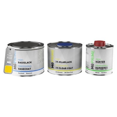 Autolack Set Dose spritzfertig für Peugeot P3J2 Jaune Flint 1,25L