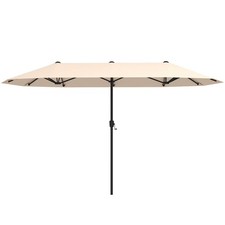 13 FT Large Patio Umbrella Outdoor Double-Sided Table Market Umbrella for Garden