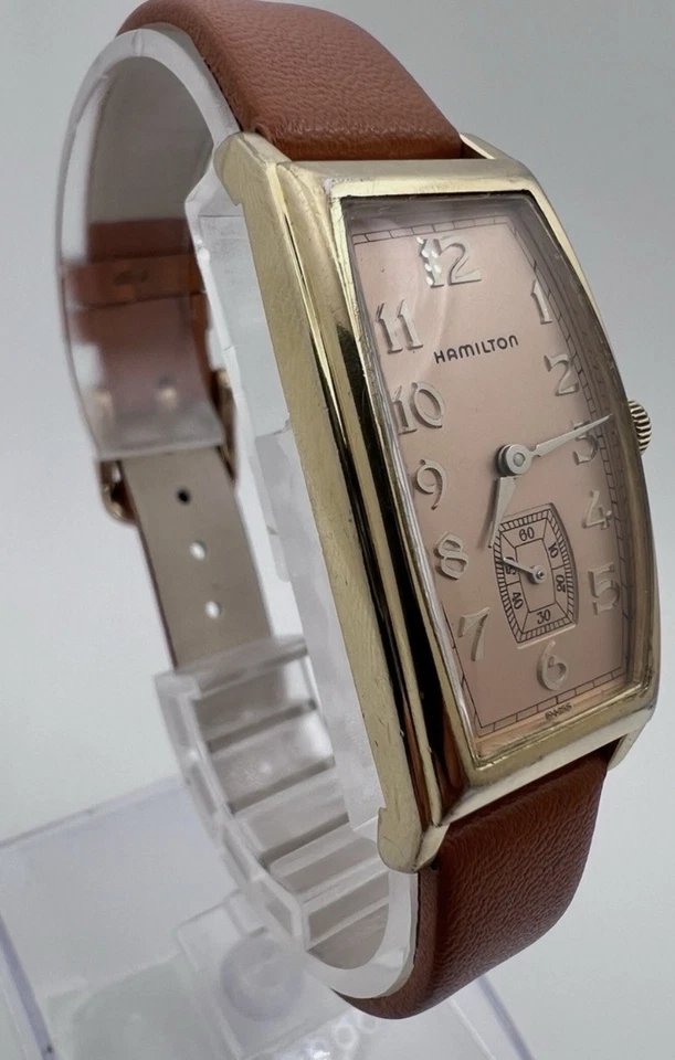 Esfera Hamilton Tank Salmonish vintage para hombre edición registrada Foto 3 de 4