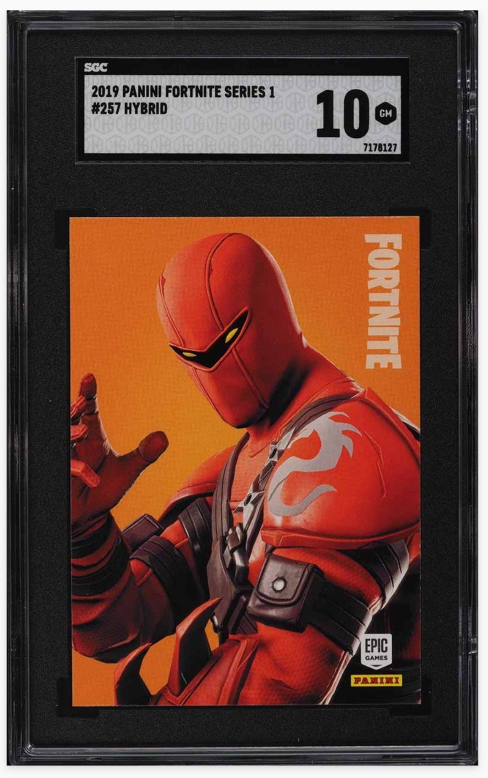 2019 🫟 USA, Panini, Fortnite, #257, Hybrid, Legendary, SGC-10, Pop-2