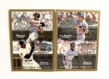 KEN GRIFFEY/MIKE PIAZZA & JEFF BAGWELL/FRANK THOMAS '98 Topps Int'league Preview