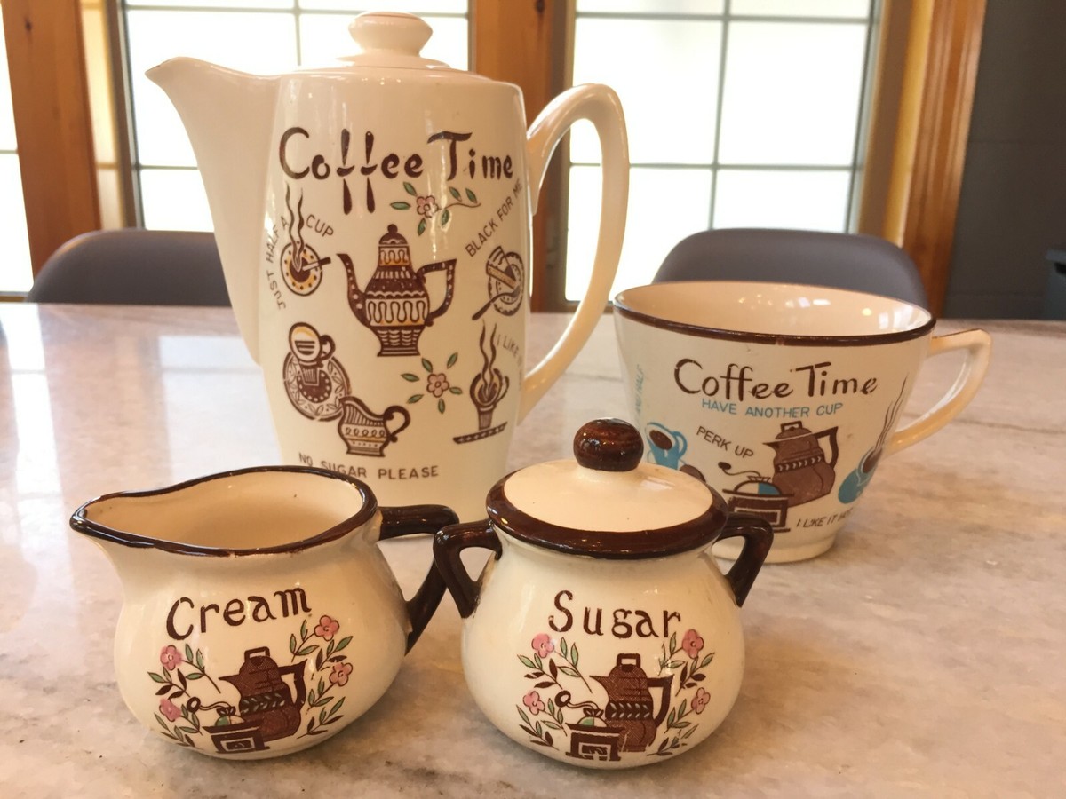 油彩画　coffee time Rare: Antique 