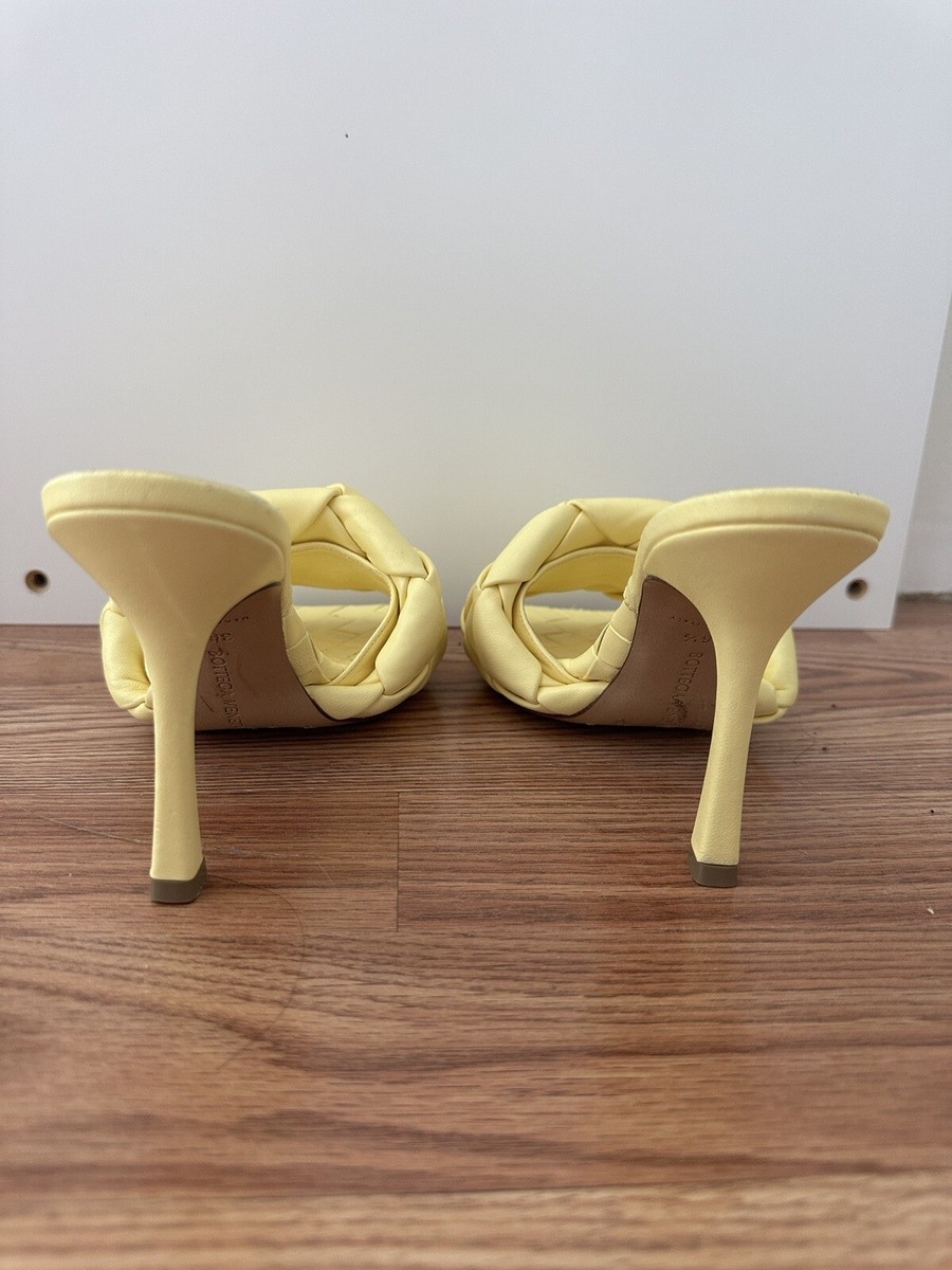 Bottega Veneta lido Mules Heels 36.5 Yellow | eBay