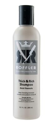Brand New Roffler Thick and Rich Shampoo Gold Formula, 10.1 Fluid Ounce
