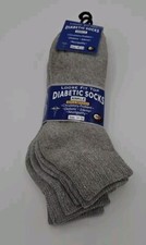 Falari Physicians Approved Diabetic Socks - Gray - Size 10-13 - 3 Pairs