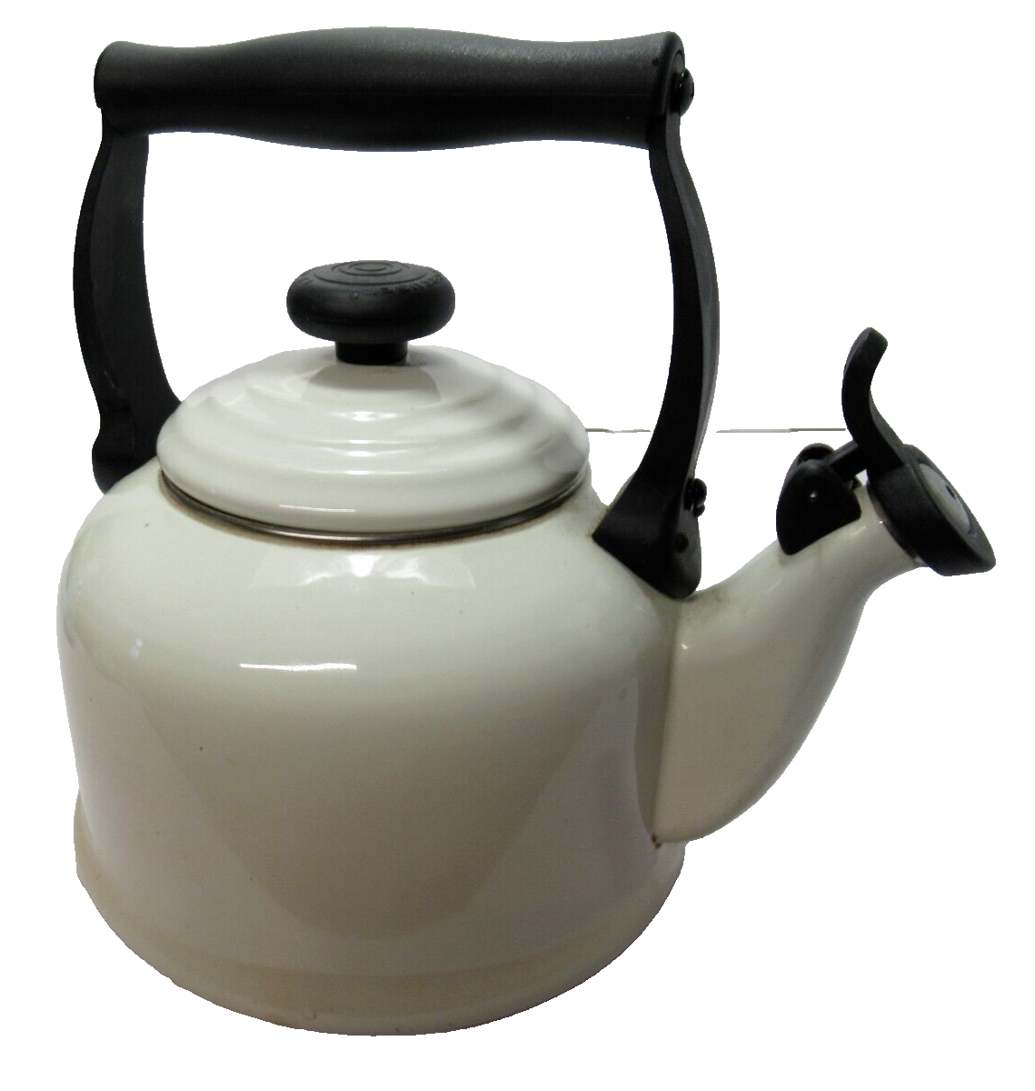 Vintage Le Creuset Traditional White Stove Whistling Kettle 2.1L eBay