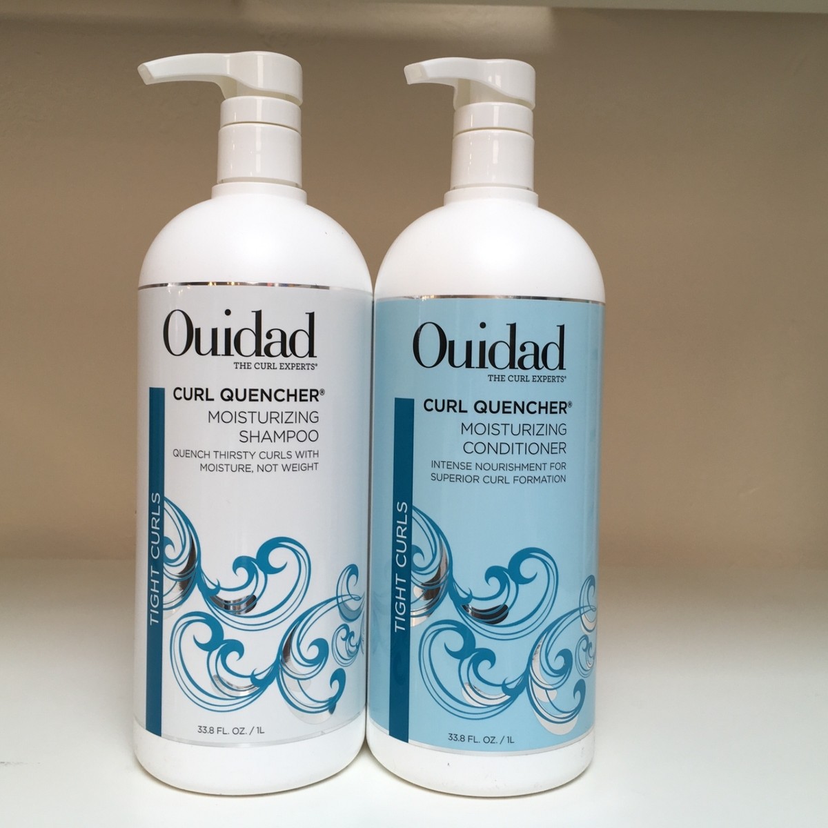 Ouidad Curl Quencher Moisturizing Shampoo & Conditioner Liter Duo