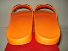 100% AUTHENTIC NEW MEN FERRAGAMO GROOVE 11 ORANGE SLIDE LEATHER SANDALS US 10 D — photo 7