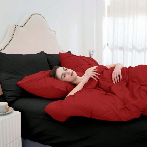 7pc Queen Comforter Set with Sheets – Pintuck Bed in a Bag, All-Season Bedding - Picture 85 of 91