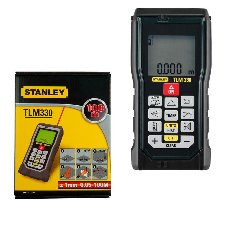 Stanley Misuratore laser TLM 330-10/100MT distanza area volume STHT1-77140