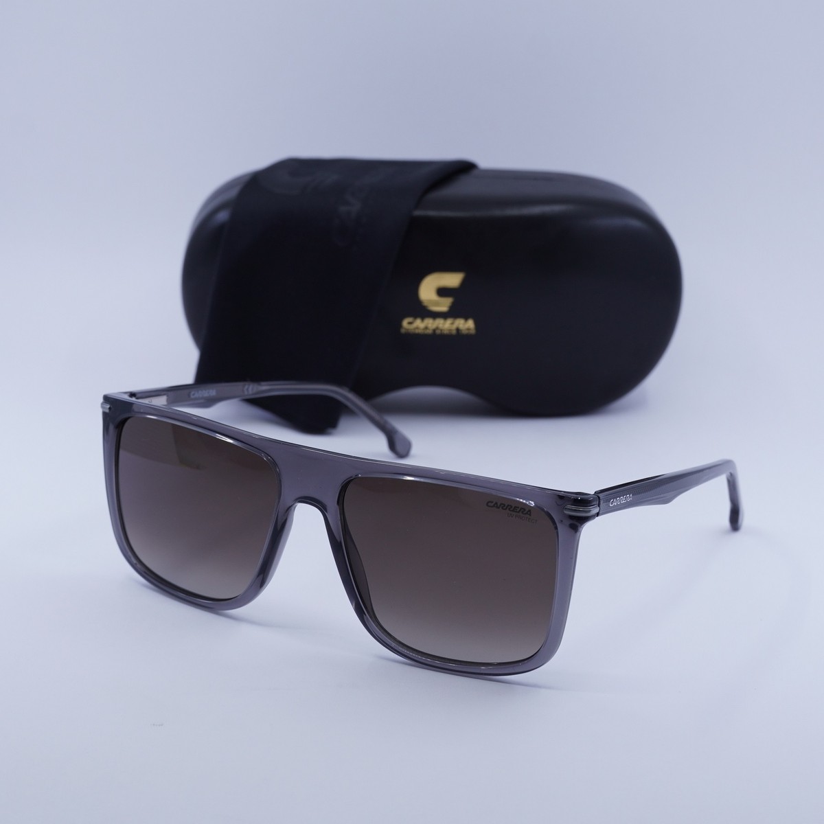 Carrera 278/S in the Grey (0KB7/HA) colorway. Carrera 278/s Ha 0kb7 Flat Top Sunglasses | ShopSimon main image 2