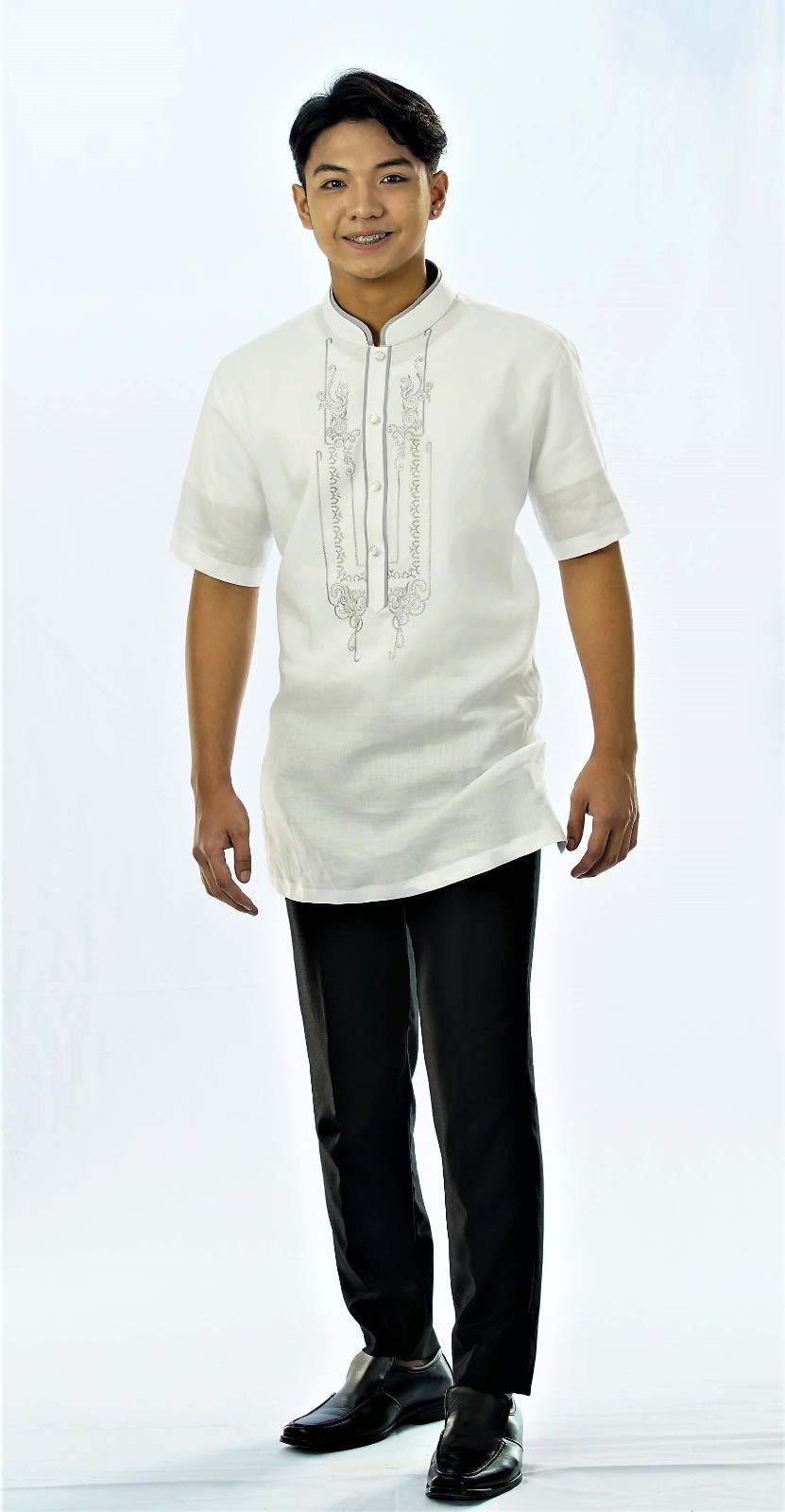 BARONG TAGALOG LINEN EMBROIDER Filipino 