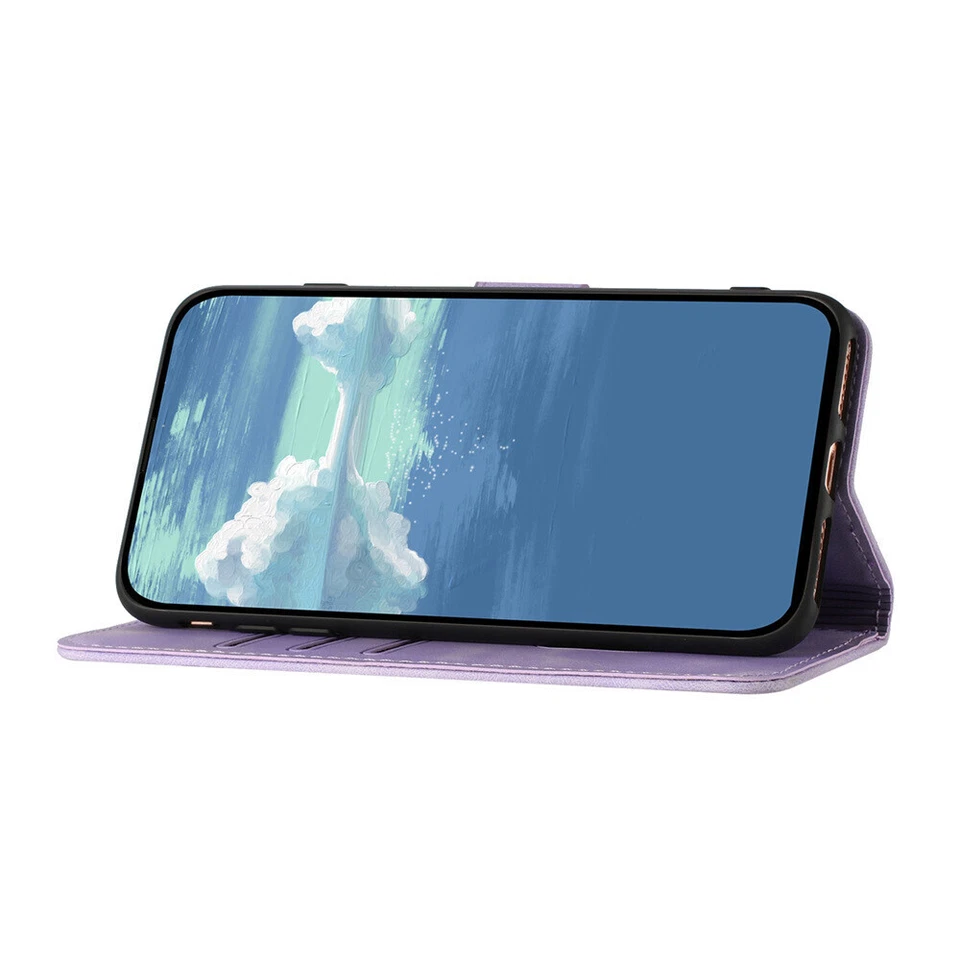 Flip Leather Wallet Phone Case For iPhone 16 15 14 13 12 11 Pro Max XS XR 7 8 SE - Image 2 of 4