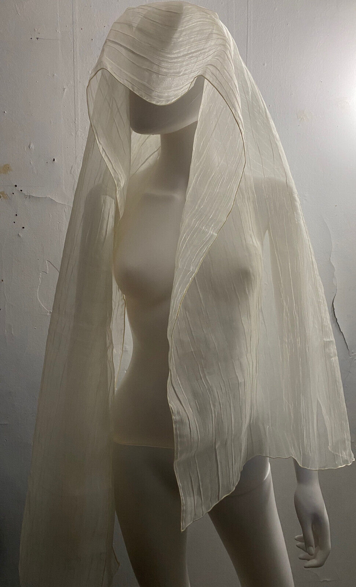 Reiko Sudo Nuno White Organza Scarf MoMA Bridal Veil | eBay